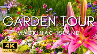 The Most Incredible Gardens in the US | Relaxing Garden Tour + Music on Mackinac Island, Michigan