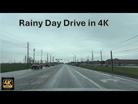 Rainy Day Drive: Journey Back from Fulshear to Sugar Land, Texas #texas #rain #4k #houston