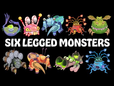 ALL Six-Legged Monsters in My Singing Monsters | MSM (Songs & Animations) +Bonus video