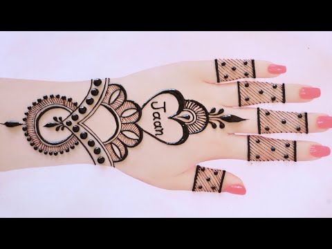 Simple arabic Jaaaan mehndi design | simple mehndi design | New mehndi design/mehandi | mehndi