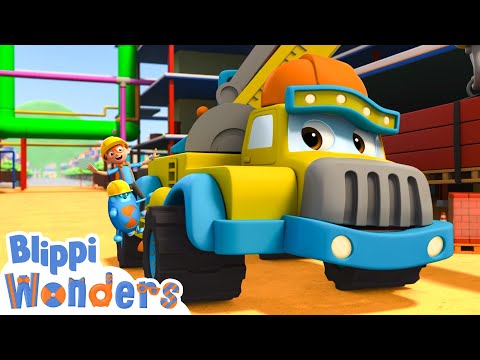 Blippi Şantiyeyi Keşfediyor 🏗️ Blippi Türkçe - Çocuklar için Eğitici Videolar