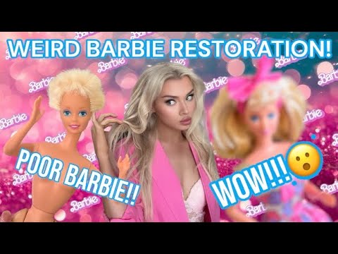 WEIRD BARBIE SERIES! VINTAGE BARBIE RESTORATION! HOW TO RESTORE A BARBIE AND WHAT NOT TO DO!