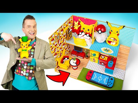 Creating Pikachu’s Perfect Cardboard House🏠 ! A Crafty Adventure with Slick Slime Sam's Maker World