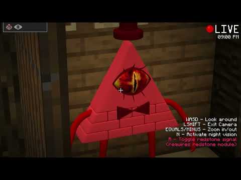 How Creepy BILL CIPHER Called JJ and Mikey Family at Night - in Minecraft Maizen!