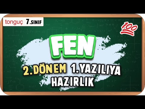 7.Sınıf Fen 2.Dönem 1.Yazılıya Hazırlık 📑 #2025