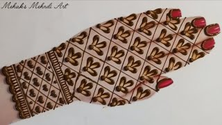 Easy Dot trick mehndi design for beginners 🌿 || Simple mehndi design ||mehndi ki design || मेहंदी