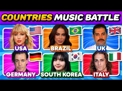 USA vs Brazil vs UK vs Germany vs South Korea vs Italy🔥Save One Song | Music Quiz Challenge