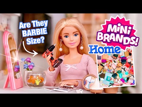 Mini Brands HOME! Are They Barbie Doll Size? ZURU 5 Surprise