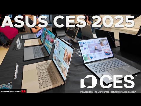 #CES2025 Asus: Zenbook A14, ROG Flow Z13, Vivobooks and More