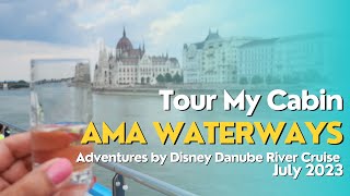 Tour My Cabin on AMALea / Adventures by Disney with AMA Waterways Danube River Cruise (July 2023)