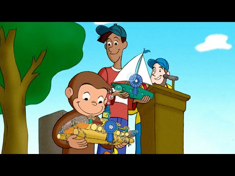 The Best Monkey Boat! 🐵 Curious George | Animal Friends