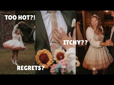 My Crochet Wedding Dress - THE FINAL REVEAL! ♡ (Answering all your questions)