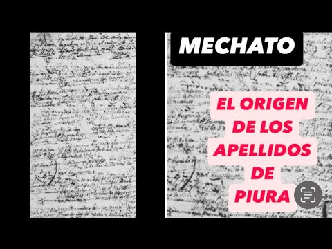 El ORIGEN del apellido MECHATO