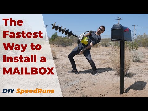 The Fastest Way to Install a Mailbox? | DIY Speedruns