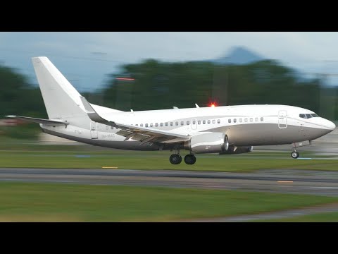 4K | Comlux Boeing 737-500(WL) 9H-MAC landing at Geneva/GVA/LSGG