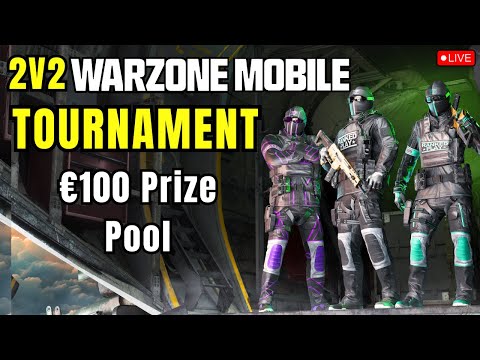 LIVE | €100 Duo Tournament Warzone Mobile | IOS Gameplay | Max Graphics |