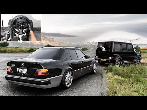 Mercedes-Benz W124 500E & G65 AMG | Forza Horizon 5 | Steering Wheel Gameplay