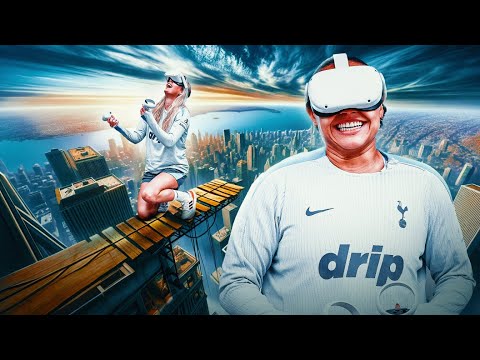 Tottenham Hotspur take on VR Walk the Plank Challenge!