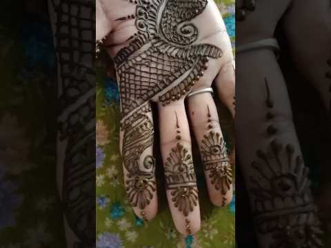 beautiful ring ceremony special simple mehndi designs #front hand easy mehndi design #trending #😱😍