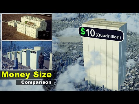 Money Size Comparison in Cash | How Billion, Trillion, quadrillion, quintillion USD in Real scale