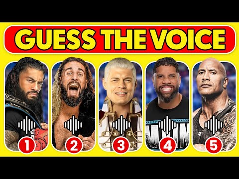 Guess The Wrestler's Voice ✅ Cody Rhodes, Roman Reigns, Jey Uso, The Rock, Seth Rollins