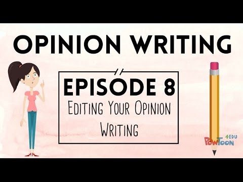 Opinion Writing for Kids | Episode 8 |  Editing Your Writing