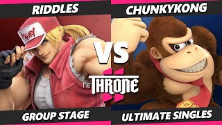 The Throne 2 - Riddles (Terry) Vs. ChunkyKong (Donkey Kong) Smash Ultimate - SSBU