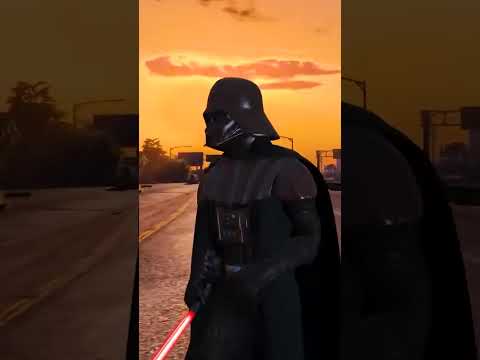 Darth Vader in GTA 5 Funny Moments with mod!