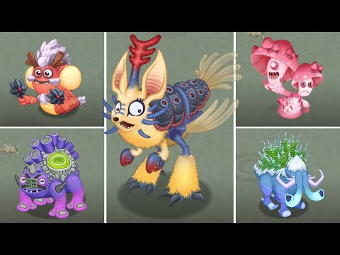 Faerie Island - All Monsters with Epic Krillby, Rare Cantorell (EGGS & Animations)