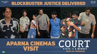 Court Movie Team Visit  at @AparnaCinemas | Priyadarshi | Ram Jagadeesh | Nani | In Cinemas Now