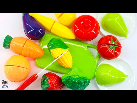 Learn Fruits and Vegetable Names and COLORS for Kids | Kids Make A Dinner Party!