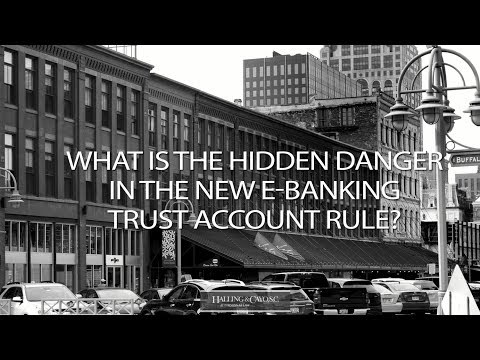 What is the hidden danger in the new e-danger trust account rule