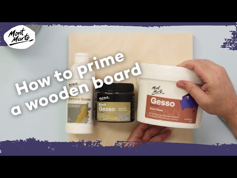 How to prime a wooden painting board