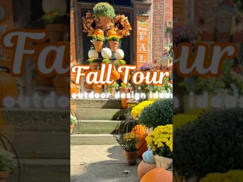 Outdoor Fall Decor Complete! #home #garden #gardentour