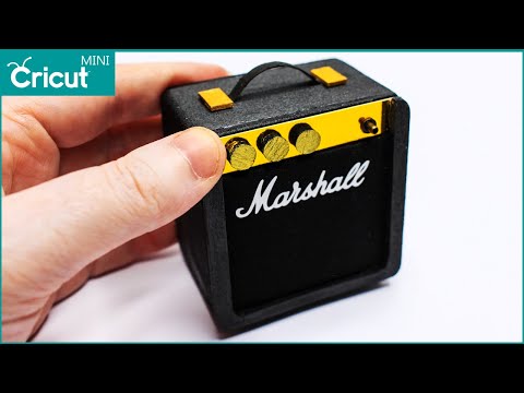 Create Miniature Marshall Guitar Amp with your Cricut | Mini Amplifier Speaker | Dollhouse Tutorial