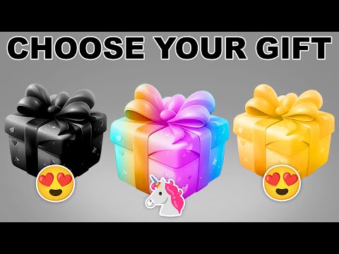 Choose Your Gift...! Black, Rainbow Or Gold ⚫🌈🟡Quizzone #chooseyourgift