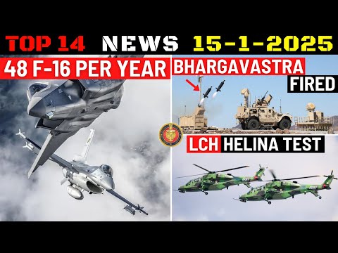 Indian Defence Updates : TATA 48 F-16 Per Year,Drishti-10 Crash,Bhargavastra Test,LCH Helina Test