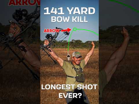 141 YARD BOW KILL in SLOW MOTION!?? 🤯😳😱 #archery #joshbowmar #beastbroadhead #bowandarrow