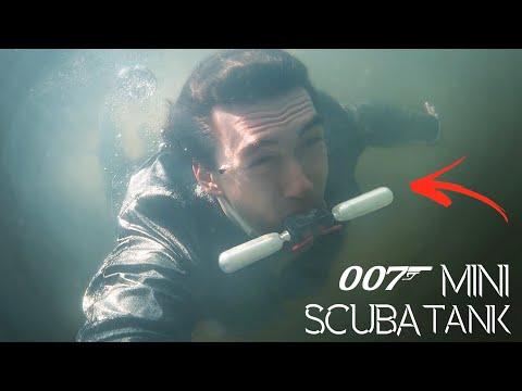 Working 007 Mini Scuba Tank! - Breath Underwater With This Spy Gadget