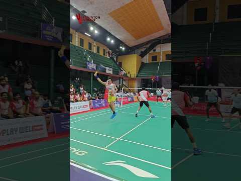 Ultimate Backhand Smash 🔥🤯🤯 #shorts #badminton #backhandsmash