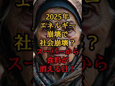 2025年エネルギー崩壊で社会崩壊？スーパーから食料が消える日！【 都市伝説 予言 ババヴァンガ 陰謀論 日本 】