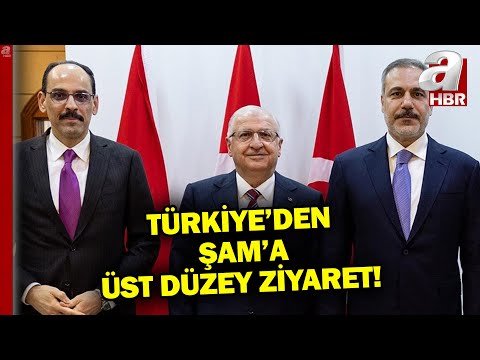 Türkiye'den Şam'a üst düzey ziyaret! Fidan, Güler ve Kalın, Şam'a gitti!  | A Haber