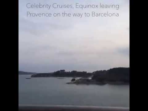 Celebrity Cruises, Equinox leaving Provence on the way to Barcelona #hotandchillitravels