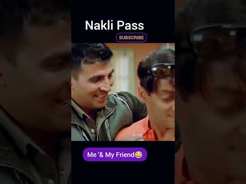 Nakli Pass 😂 Me & my Frined🤣🤣 Dubbing😂 #youtube #kashmiricomedy #bollywood