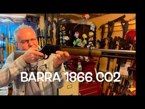 Barra 1866 CO2 out plinking in the garage