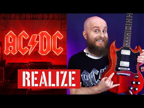 AC/DC Realize Guitar Lesson - from Power Up Album (How To Play Song Tutorial) #PWRUP