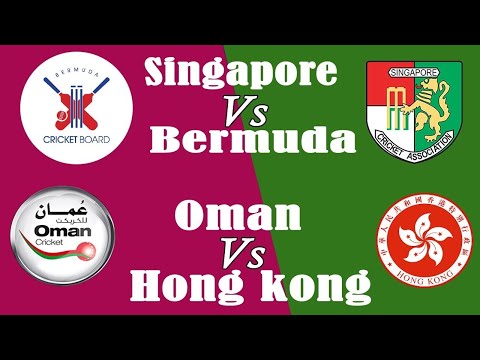 Highlights Bermuda v Singapore & HK vs Oman T20 Live  || ICC Men's T20 World Cup Qualifier 2019