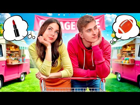 Rich VS Poor Student on a Garage Sale || We Built a Secret Room at School