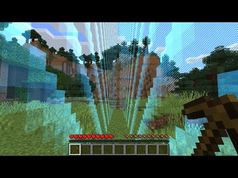 Playing Minecraft in a Straight Line