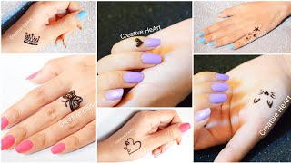 Cute Mehndi Tattoos❤️ | 6 Different types of Mehndi Tattoo Designs for Beginners